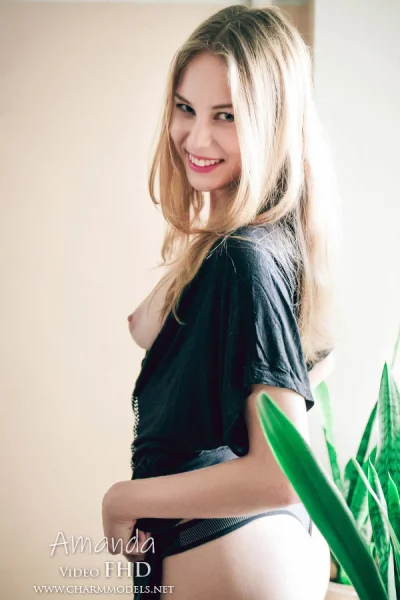 Amanda Soft Poses on the Steps